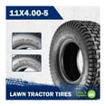 thumbnail image 3 of 2 Pcs 11x4X5 11x4.00-5 Turf Tire for Lawn & Garden Golf Cart Mower, P512 LRA, 3 of 7