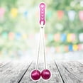 thumbnail image 3 of Juguetes Ball Clacker para niños y adultos (con luz) Rosa, 3 of 4