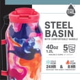 thumbnail image 3 of TAL Stainless Steel Basin Water Bottle 40 fl oz, Pink Wave, 3 of 5