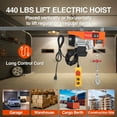 thumbnail image 1 of EDTara Double Slings Electric Hoist, Engine Lift Crane With 110v Power and Steel Wire Winch, Suitable for Garage, Warehouse, and Factory Lifting Applications, 1 of 6