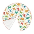 thumbnail image 2 of Daiia Dinosaur Drawing Merry Christmas Tree Skirt , Xmas Large Lace-up Tree Skirt, Santa Snowflakes Rustic Home Decorations New Year Party Farmhouse Decor-48", 2 of 7