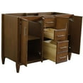 thumbnail image 4 of MCM 48" Double Sink Solid Wood Vanity in Walnut (Cabinet Only), 4 of 9