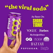 Poppi Grape Prebiotic Soda, 12 oz, 4 Pack Cans