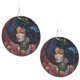 thumbnail image 4 of Pendientes colgantes de gancho de madera con patrón de mujer africana a la moda, accesorio de joyería Yuyangstore Joyería africana del pendiente de la muchacha, 4 of 8
