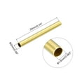 thumbnail image 2 of Uxcell 2x1.6x20mm Brass Tube Spacer Beads for DIY Crafts, Gold 100 Pack, 2 of 5