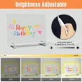 thumbnail image 4 of LED Note Board With 7 Colors Includes Adapter 13 X10 Led Drawing Board For Kids Light Up Dry Erase Boards With 7 Markers Soft Cloth Hanging Chain Holiday,20*20cm, 4 of 4