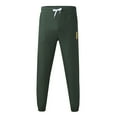 thumbnail image 6 of MRULIC jeans for men Fashionable Men's Plus Trousers Loose Size Feet With Tied Tracksuit Pants Men's pants Men Casual Pants Green + L, 6 of 9