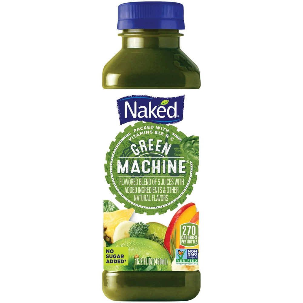 Naked Juice Boosted Smoothie, Green Machine, 15.2 oz Bottle