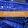 thumbnail image 2 of 4.9ft x 4.9ft Christmas Net Lights 96 LED 8 Modes Fairy String Lights Waterproof Bush Mesh Lights for Wedding  Party  Decorations, 2 of 6