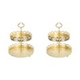 thumbnail image 2 of Transemion Stylish Nordic Texture Storage Tray for Double Fruit Snacks Love Height 25cm 2Set, 2 of 6