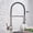Nickleblack Hose, variant on Kitchen Sink Mixer Tap, Faucets Brushed Nickle Kitchen Faucet Pull Down Kitchen Water Mixer Tap 360 Degree Rotation Hot and Cold Water Faucet