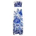 thumbnail image 5 of Nuoqisi Womens Summer Maxi Dress 2026 Casual V Neck Floral Sleeveless Sun Dress Trendy Beach Vacation Long Flowy Dresses, 5 of 8