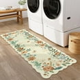 thumbnail image 2 of Moynesa 2'x5' Floral Runners for Hallways, 2x5ft Kitchen Runner Rug Ultra-Thin Soft Rug, Non-Slip Washable Rug Runner Stain Resistant Boho Rug Low-Pile Carpet Runner for Bathroom Bedroom,Beige, 2 of 7