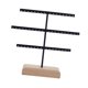 thumbnail image 4 of Organizador de pendientes, soporte para pendientes colgantes, estante de almacenamiento de joyas, regalo para mamá, colgador Negro, 4 of 9