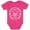 Wow Pink, variant on TeeStars Unisex- Son Of A Biker Baby Bodysuit Newborn Navy