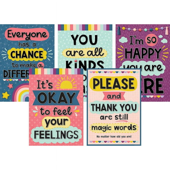 Teacher Created Resources Oh Happy Day Poster Set (5 Pieces)