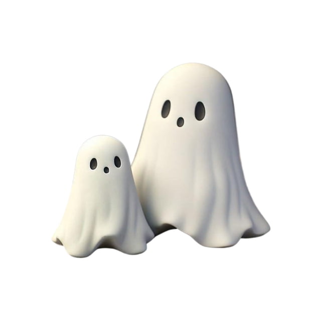 kurtrusly Kit de Statue en Résine Spooky Ghosts Décoration d'Halloween pour la Maison Construction en Résine Durable. Robuste 3