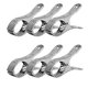 thumbnail image 2 of 6Pcs Large Beach Towel Clips Stainless Steel Clothes Pegs Beach Towel Clips Metal Clips Jumbo Size Towel Clip, 2 of 4