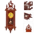 thumbnail image 4 of EeaseCA Mini Pendulum Clock Ornament Mini House Exquisite Clock Adornment Retro Style Pendulum Clock, 4 of 7