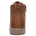 thumbnail image 4 of Blikcon Kids Boys Ballard Dress Boots Comfort Bootie Chukka (Color: Brown, Size: 4 Big Kid), 4 of 6