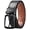 Black Buckle- Black/Brown, variant on Men Reversible Leather Belts