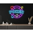 thumbnail image 3 of Glowneon Poker Cards Neon Sign, Poker Club And Casino Wall Decor, 3 of 4