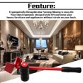 thumbnail image 2 of 2021 Newest Furniture Lifter Easy Moving Sliders 5Pcs Mover Tool Set Moving Lifting Tool Red, 2 of 9