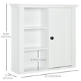 thumbnail image 3 of HOMCOM Armoire Murale de Salle de Bain avec 3 Étagères Ouvertes, Armoire de Rangement, 3 of 10