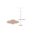 thumbnail image 3 of 1/2 Carat (Ctw) Morganite Heart Promise Ring in 10K Rose Pink Gold with Diamonds, 3 of 5