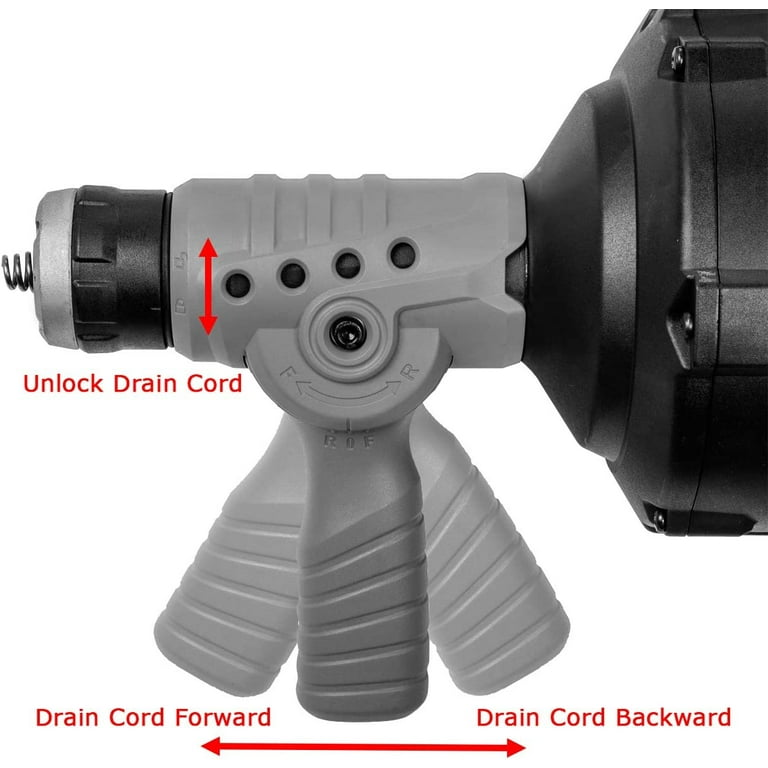 XtremepowerUS 25ft Cordless Portable Electric Plumbing Dredger