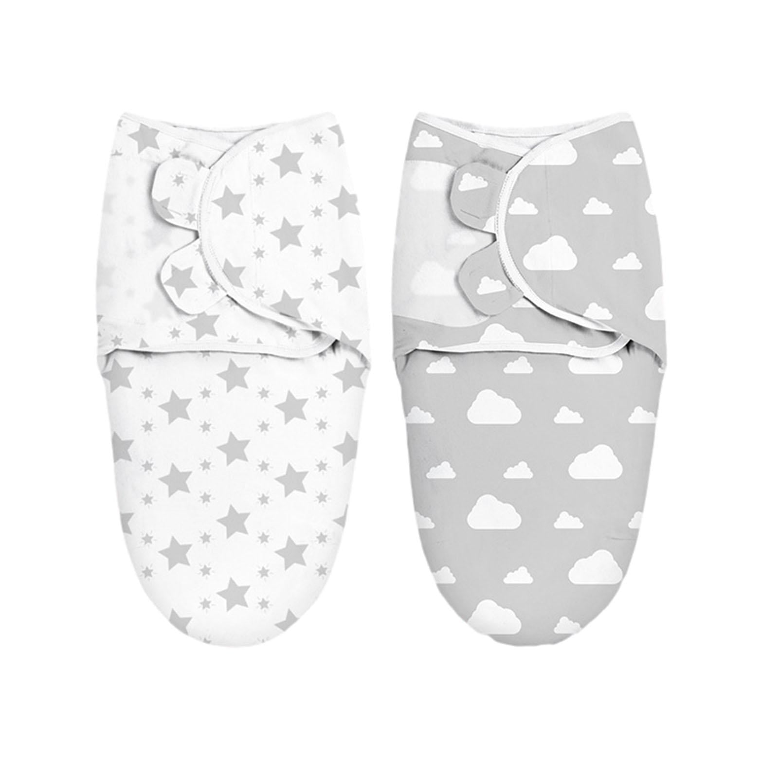 Dido 2Pcs Baby Swaddle Blankets for Boys or Girls Breathable Soft Baby
