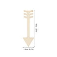 thumbnail image 2 of Dosaele 100 Pcs Wood Wedding Embellishments Arrows Art Letters Home Decor Dowel Rods Child, 2 of 8