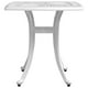 thumbnail image 5 of Mesa de patio VidaXL de aluminio fundido blanco de 53 x 53 cm con orificio para sombrilla, 5 of 9