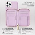 thumbnail image 3 of ANTHOUSE iPhone 13 Pro Max Crossbody Wallet Case, Zipper Leather Phone Case with RFID Blocking Card Holder Wrist Strap Purse Cover Gift for Women for iPhone 13 Pro Max (6.7 inch, 2021)- Black, 3 of 16