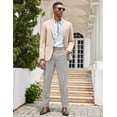 thumbnail image 4 of COOFANDY Men's Regular Fitted Business Pants Modern Stretch Waist Dress Slacks, 4 of 6