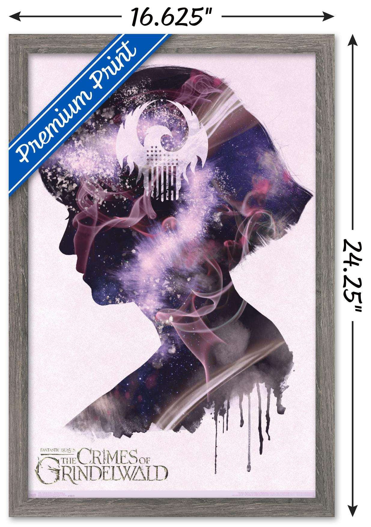 Fantastic Beasts: Crimes Of Grindelwald - Tina Illustration Wall Poster, 14.725" x 22.375", Framed