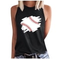 thumbnail image 1 of Débardeur Sans Manches à Imprimé Décontracté d'Été pour Femmes Style Baseball, 1 of 4