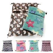 SPRING PARK Hanging Envelope Hammock for Small Animals, Warm Sugar Glider Hammock Nest, Guinea Pig Cage Accessories Bedding for Chinchilla Ferret Squirrel Rat Playing Sleeping