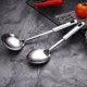 thumbnail image 5 of Cuchara sopera para el hogar, cuchara para freír, juego de utensilios de cocina, juego de cocina, colador, utensilios de cocina, espátula de acero inoxidable, 5 of 6