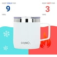 thumbnail image 2 of Drinco 14-Ounce Double-Wall Vacuum-Sealed Stainless Steel Coffee Mug, Artic White, 2 of 5