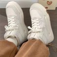 thumbnail image 1 of Zapatos Deportivos Mujer Antideslizantes Piel Sintética Caña Alta para Otoño Invierno (36) Blanco DQrwqpou Tenis De Mujer Tenis De Hombre, 1 of 7