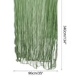 thumbnail image 2 of Unique Bargains 35 x 134 Inch 11Ft Cheesecloth Table Runner Rustic Gauze in Green, 2 of 7