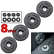 thumbnail image 2 of High Quality Mounting Brackets Fixing Clips Car Mat 3C08645219B9 3C08645239B9 3D08645214PK 3D0864523B41 8pcs Accessories, 2 of 4