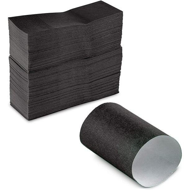 MT Products Black Paper Napkin bands Self Adhesive Pack of 750