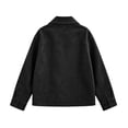 thumbnail image 5 of Busydd Suede Jackets for Women with Pockets Fashion Solid Color Button Down Fall Jackets Casual Comfortable Long Sleeve Lapel Jackets, 5 of 10