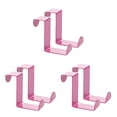 thumbnail image 4 of Bewildely 2pcs Over Door Hooks Stainless Steel Sturdy Kitchen Clasp Hangers Metal Drawer Belts Clothes Z-shaped Rack Punch-Free Hanger Type1 NO1, 4 of 6