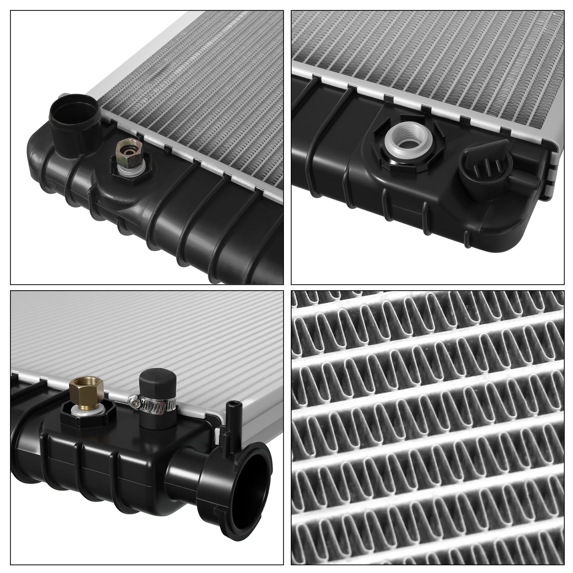 LEDKINGDOMUS Direct-Fit Radiator for 1988-2001 Chevy/GMC C1500-C3500 Trucks & Suburban V6/V8 4.3L-5.7L w/TOC, Aluminum Core Leak-Proof Design, OE Match 8010622 3058768