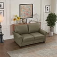 thumbnail image 4 of Modern Living Room Faux Leather Loveseat 59.45"L x 31.89"W x 34.5"H with Solid Wood Frame, 4 of 10