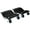 Black#67, variant on 800LBS Motorcycle Trailer Hitch Scooter Hauler Mount Rack 2" Motorcycle Tow Carrier Receiver Heavy Duty Steel,