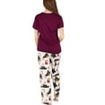 thumbnail image 2 of Lazy One Women's Pajama Set, Short Sleeves with Cute Prints, Relaxed Fit, Huckleberry, 2 of 7